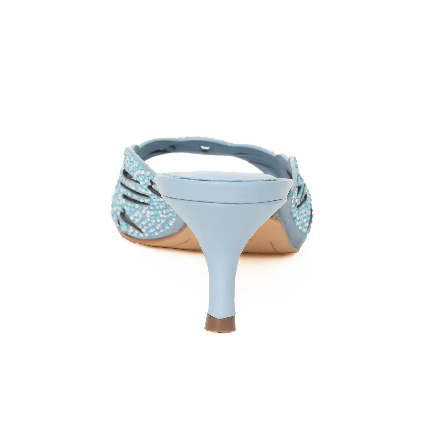 Chic Crystal Cutout Slipper